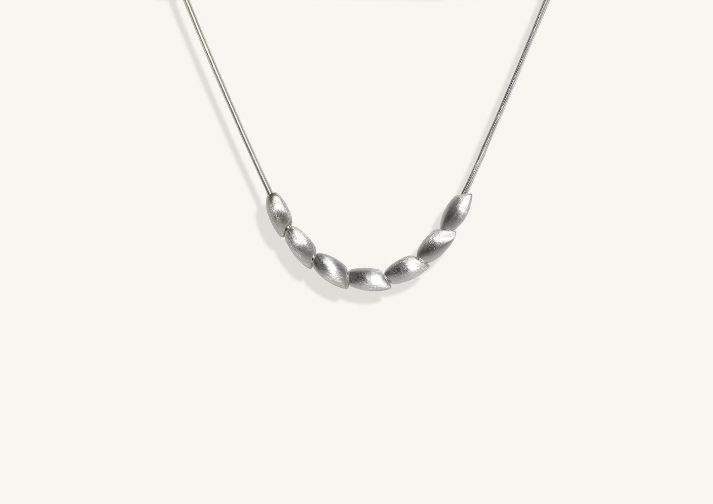 Seven Slider Necklace / silver